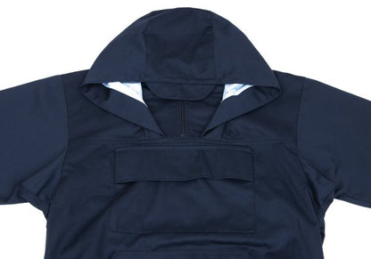 FRED PERRY Poly-Cotton Anorak Hoodie Navy Size L