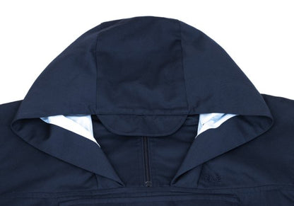 FRED PERRY Poly-Cotton Anorak Hoodie Navy Size L