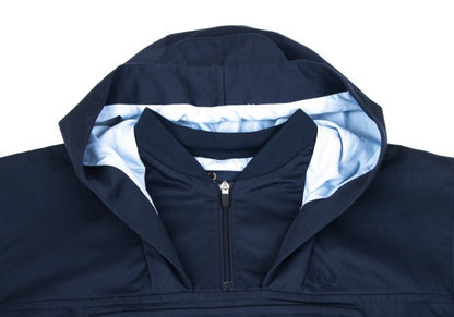 FRED PERRY Poly-Cotton Anorak Hoodie Navy Size L