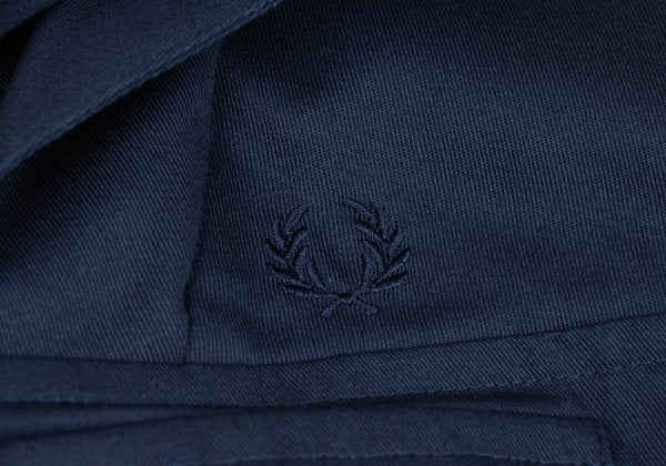 FRED PERRY Poly-Cotton Anorak Hoodie Navy Size L