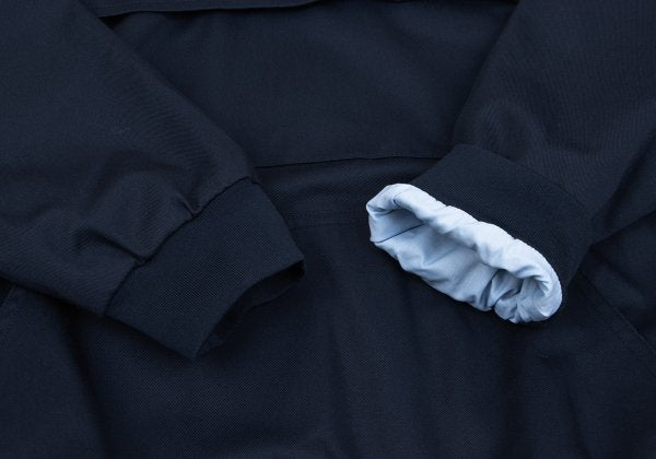 FRED PERRY Poly-Cotton Anorak Hoodie Navy Size L