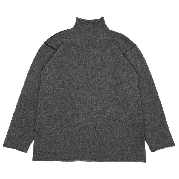 Y's for men Wool Nylon Stitch Design Knit Gray Size M