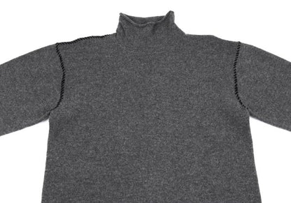 Y's for men Wool Nylon Stitch Design Knit Gray Size M