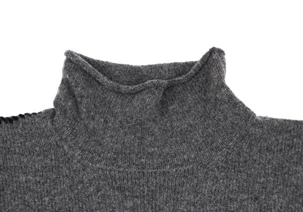 Y's for men Wool Nylon Stitch Design Knit Gray Size M