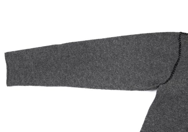 Y's for men Wool Nylon Stitch Design Knit Gray Size M