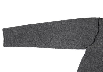Y's for men Wool Nylon Stitch Design Knit Gray Size M