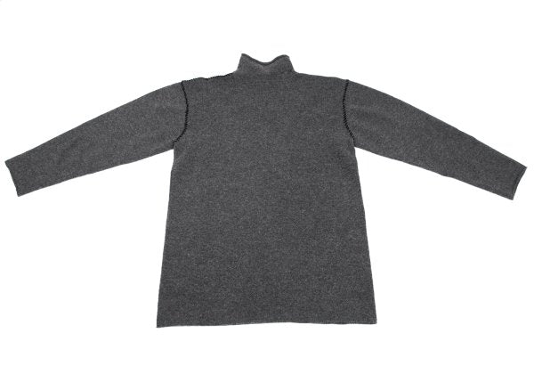 Y's for men Wool Nylon Stitch Design Knit Gray Size M