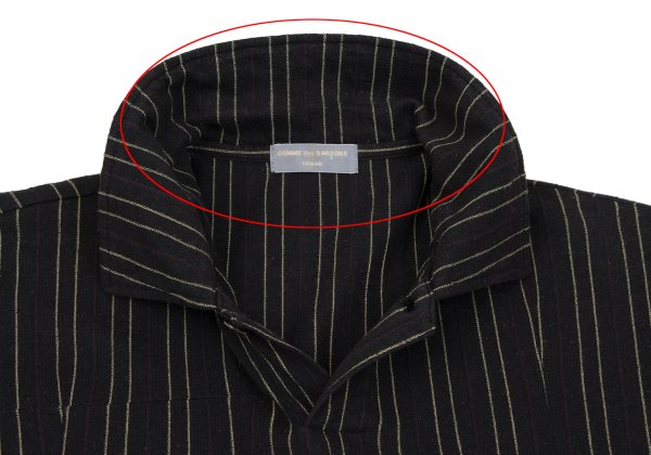 COMME des GARCONS HOMME Cotton Linen Hoodie Black Size M