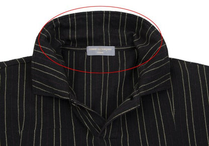 COMME des GARCONS HOMME Cotton Linen Hoodie Black Size M