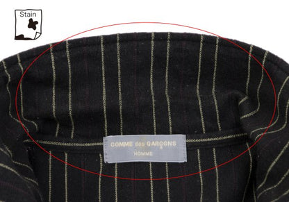 COMME des GARCONS HOMME Cotton Linen Hoodie Black Size M
