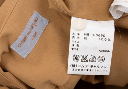 COMME des GARCONS HOMME Garment Dyed Cotton Long Sleeve Shirt Size M