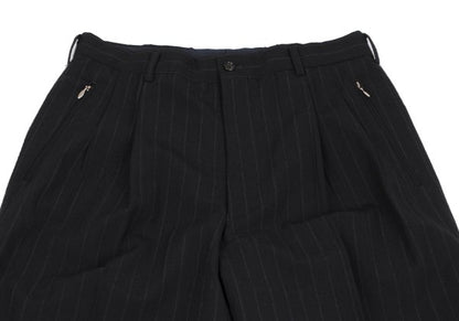 COMME des GARCONS HOMME Wool Zip Pocket Pants Black Size M