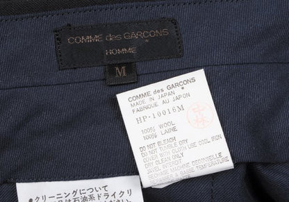 COMME des GARCONS HOMME Wool Zip Pocket Pants Black Size M