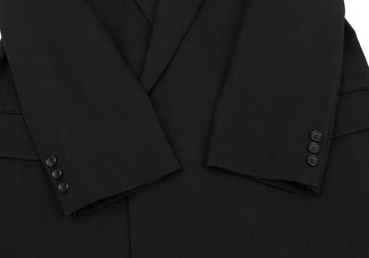 COMME des GARCONS HOMME Wool Gabardine Jacket Black Size S
