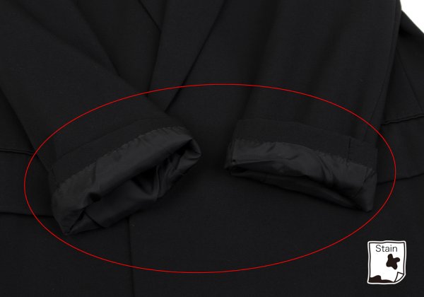 COMME des GARCONS HOMME Wool Gabardine Jacket Black Size S