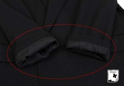 COMME des GARCONS HOMME Wool Gabardine Jacket Black Size S
