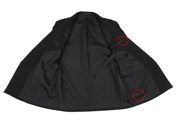 COMME des GARCONS HOMME Wool Gabardine Jacket Black Size S