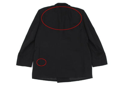 COMME des GARCONS HOMME Wool Gabardine Jacket Black Size S