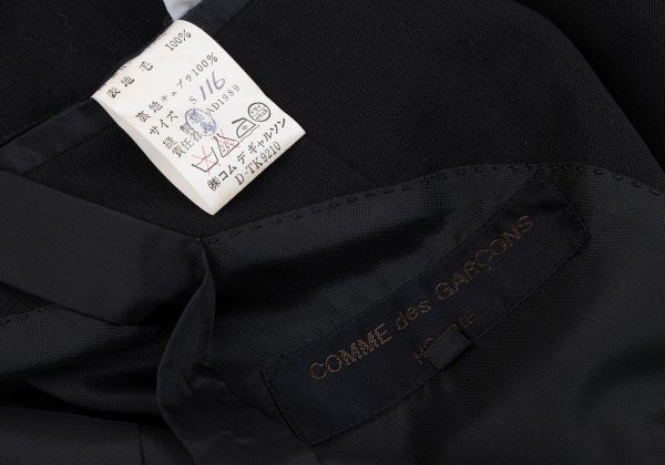 COMME des GARCONS HOMME Wool Gabardine Jacket Black Size S