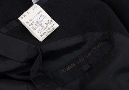 COMME des GARCONS HOMME Wool Gabardine Jacket Black Size S