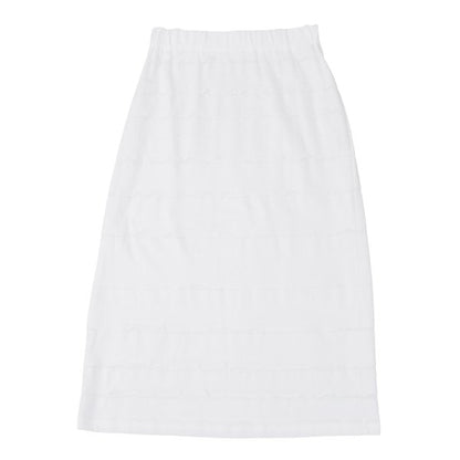 ISSEY MIYAKE HaaT Blended Border Tiered Skirt White Size 2