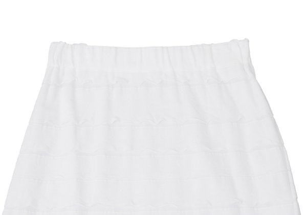 ISSEY MIYAKE HaaT Blended Border Tiered Skirt White Size 2