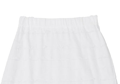 ISSEY MIYAKE HaaT Blended Border Tiered Skirt White Size 2