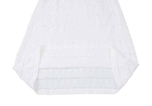 ISSEY MIYAKE HaaT Blended Border Tiered Skirt White Size 2