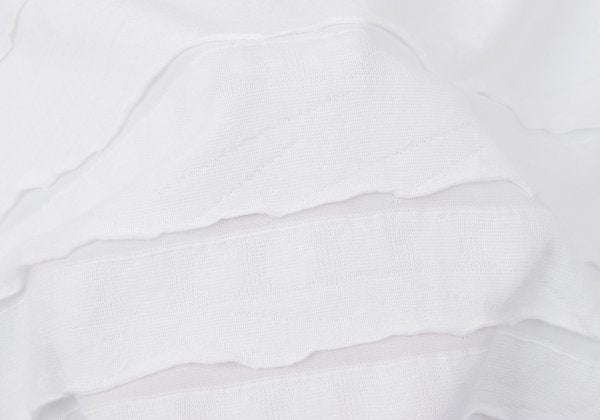 ISSEY MIYAKE HaaT Blended Border Tiered Skirt White Size 2