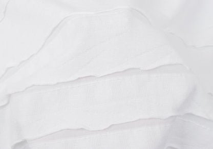 ISSEY MIYAKE HaaT Blended Border Tiered Skirt White Size 2