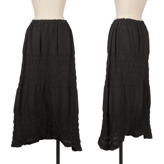 ISSEY MIYAKE me Dyed Paneled Skirt-Pants Black Size F