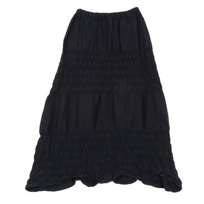 ISSEY MIYAKE me Dyed Paneled Skirt-Pants Black Size F