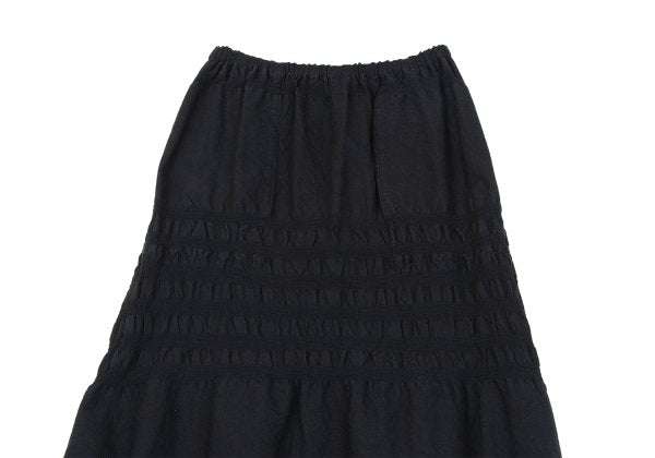 ISSEY MIYAKE me Dyed Paneled Skirt-Pants Black Size F