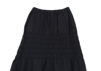 ISSEY MIYAKE me Dyed Paneled Skirt-Pants Black Size F