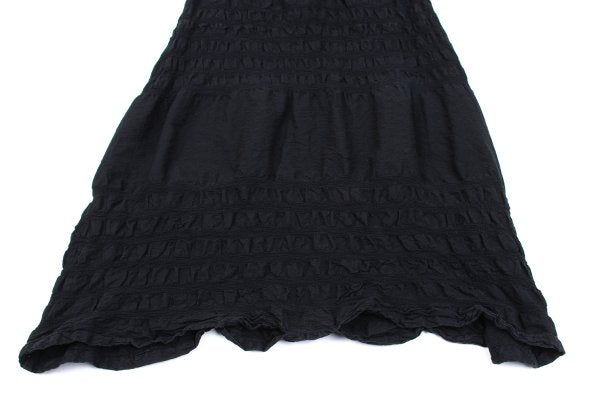 ISSEY MIYAKE me Dyed Paneled Skirt-Pants Black Size F