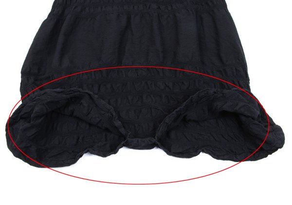 ISSEY MIYAKE me Dyed Paneled Skirt-Pants Black Size F