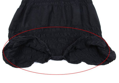 ISSEY MIYAKE me Dyed Paneled Skirt-Pants Black Size F