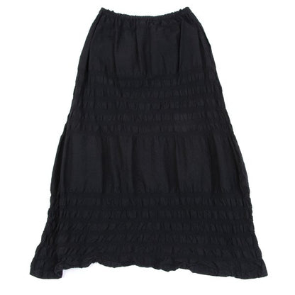 ISSEY MIYAKE me Dyed Paneled Skirt-Pants Black Size F