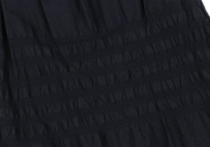 ISSEY MIYAKE me Dyed Paneled Skirt-Pants Black Size F