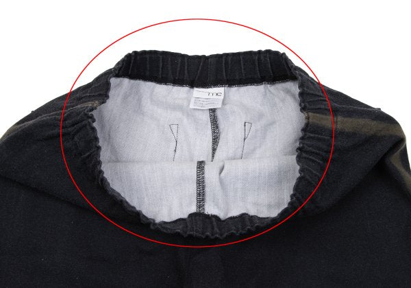 ISSEY MIYAKE me Stretch Bleach Design Pants Black Size F