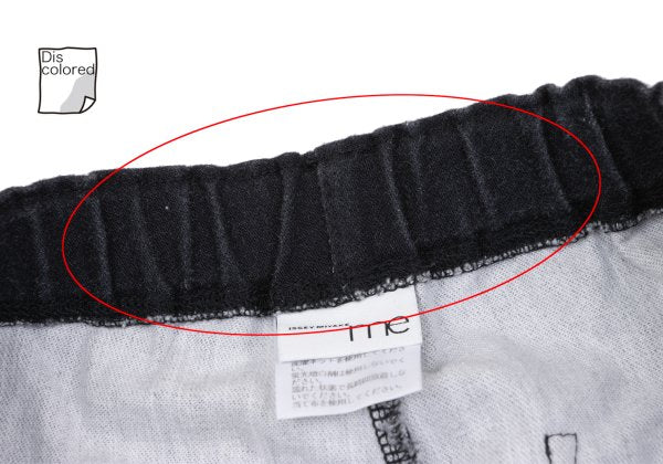 ISSEY MIYAKE me Stretch Bleach Design Pants Black Size F