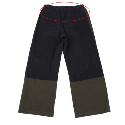 ISSEY MIYAKE me Stretch Bleach Design Pants Black Size F