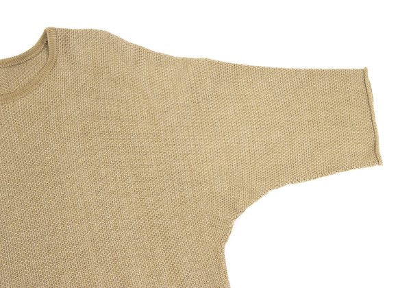 HOMME PLISSE ISSEY MIYAKE Cotton Poly Knit Beige Size F