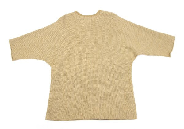 HOMME PLISSE ISSEY MIYAKE Cotton Poly Knit Beige Size F