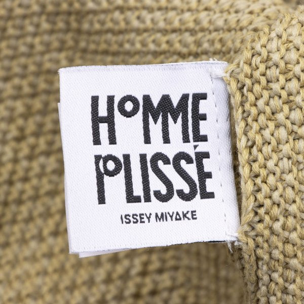 HOMME PLISSE ISSEY MIYAKE Cotton Poly Knit Beige Size F
