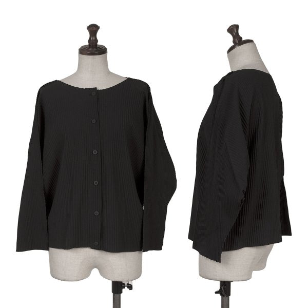 ISSEY MIYAKE me A-POC INSIDE Pleated Cardigan Black Size F