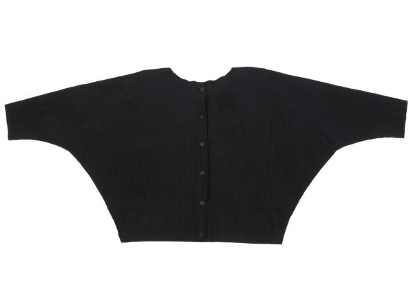 ISSEY MIYAKE me A-POC INSIDE Pleated Cardigan Black Size F