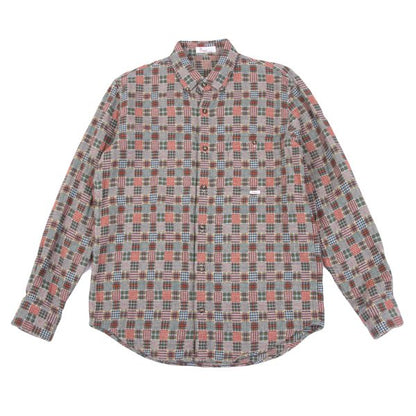 Papas Cotton Multi-Panel Check Flannel Shirt Multi Size 46S