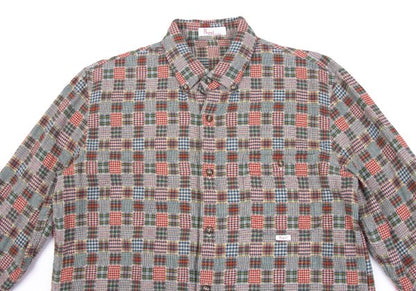 Papas Cotton Multi-Panel Check Flannel Shirt Multi Size 46S