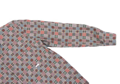 Papas Cotton Multi-Panel Check Flannel Shirt Multi Size 46S